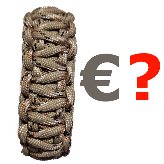 Quel est le prix moyen d'un bracelet en paracorde et pourquoi les prix varient-ils ?